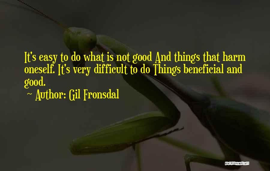 Things Not Easy Quotes By Gil Fronsdal