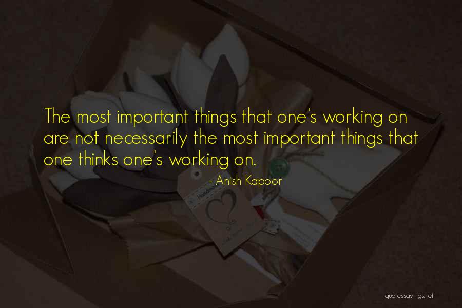 Things Not Working Quotes By Anish Kapoor Things Not Working Quotes By Anish Kapoor