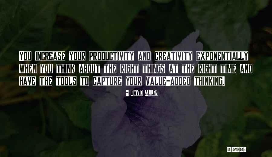 Things Productivity Quotes By David Allen Things Productivity Quotes By David Allen