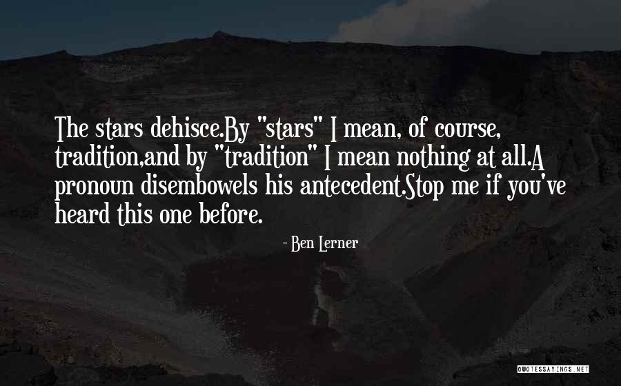 Things Pronoun Quotes By Ben Lerner Things Pronoun Quotes By Ben Lerner
