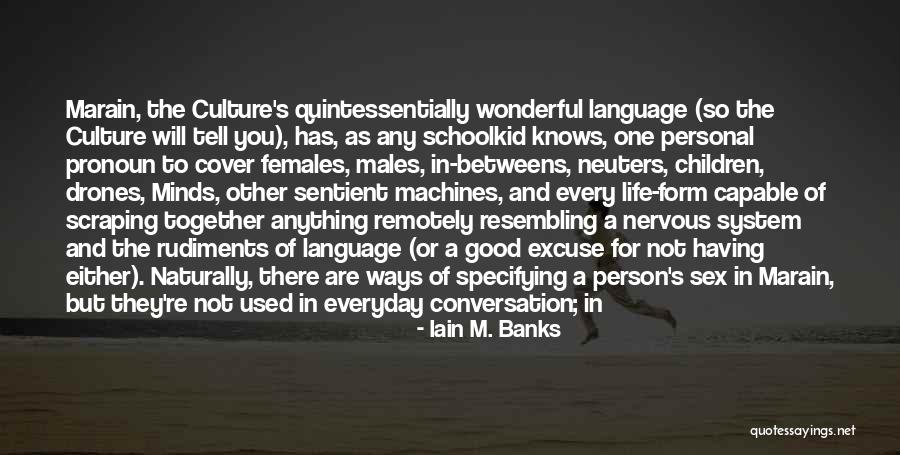 Things Pronoun Quotes By Iain M. Banks Things Pronoun Quotes By Iain M. Banks