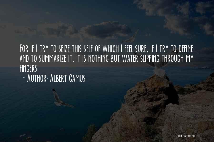 Things Slipping Through Your Fingers Quotes By Albert Camus