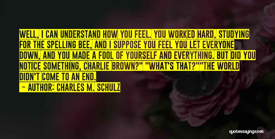 Things That Are Hard To Understand Quotes By Charles M. Schulz