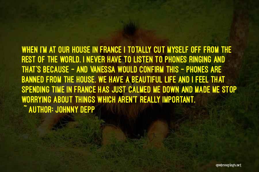 Things That Are Important In Life Quotes By Johnny Depp