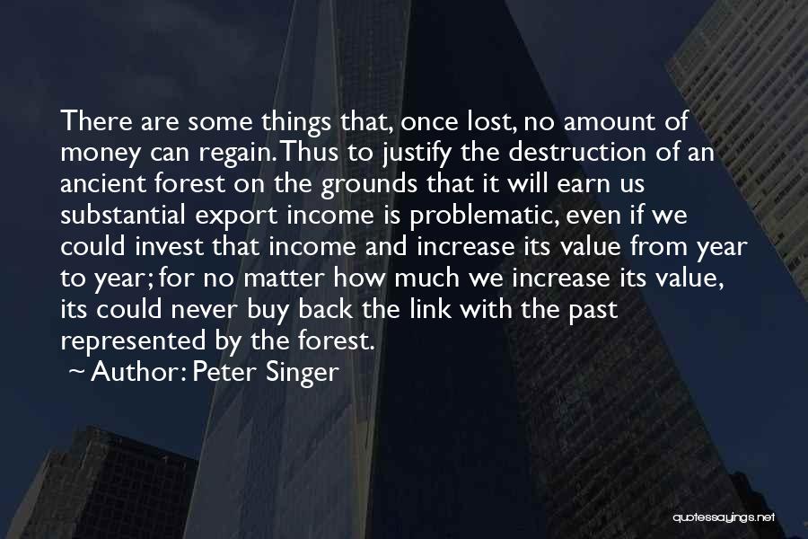 Things That Are Lost Quotes By Peter Singer