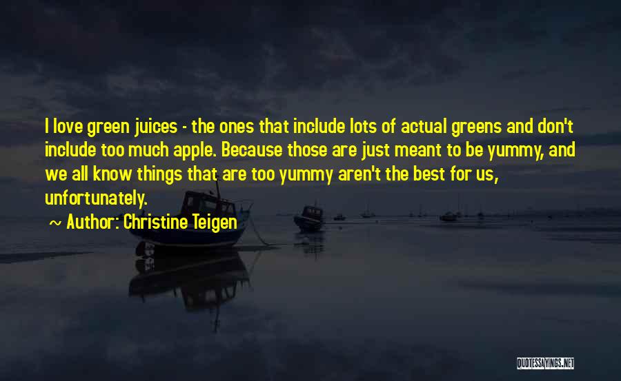 Things That Aren't Meant To Be Quotes By Christine Teigen