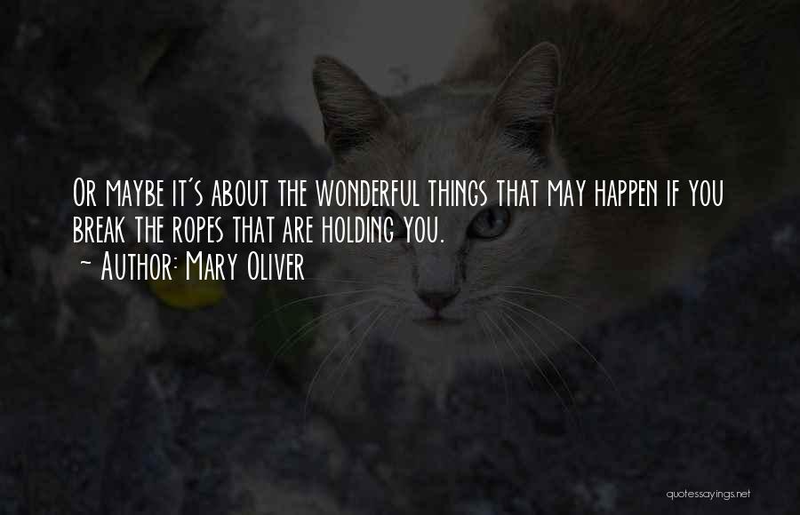 Things That Happen Quotes By Mary Oliver