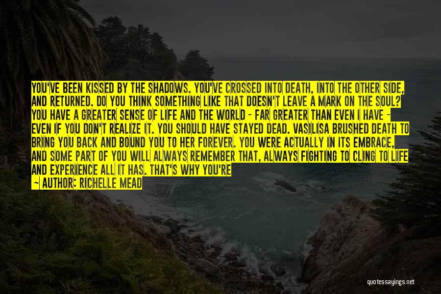 Things That Hold You Back Quotes By Richelle Mead