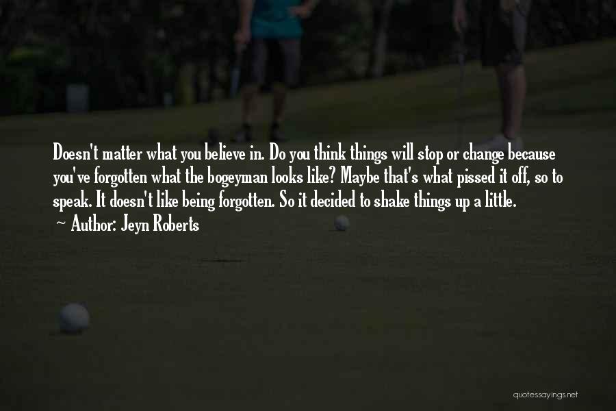 Things That Matter Quotes By Jeyn Roberts