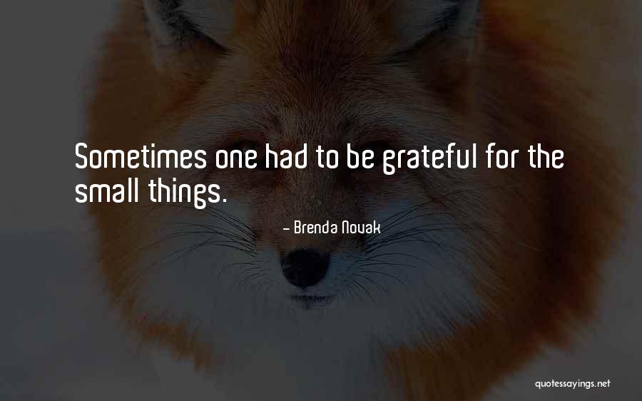 Things To Be Grateful Quotes By Brenda Novak Things To Be Grateful Quotes By Brenda Novak