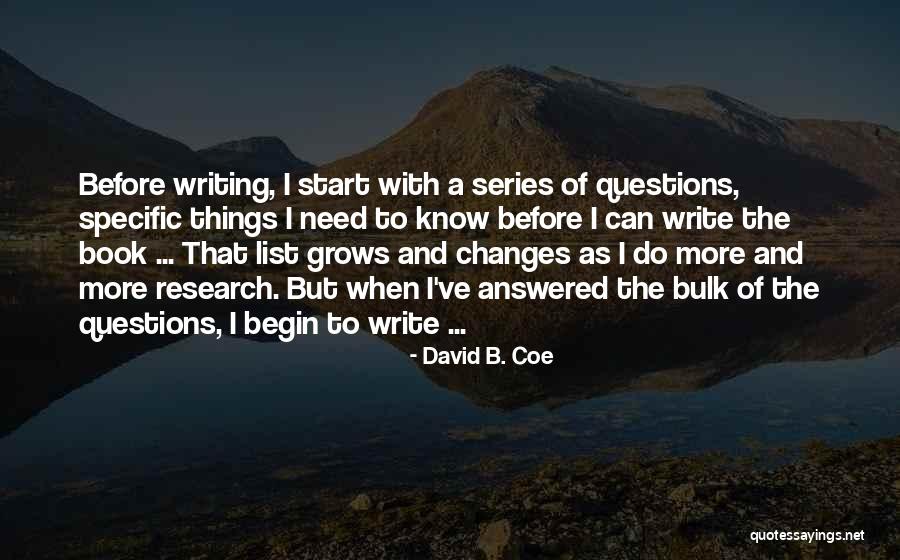 Things To Do List Quotes By David B. Coe Things To Do List Quotes By David B. Coe