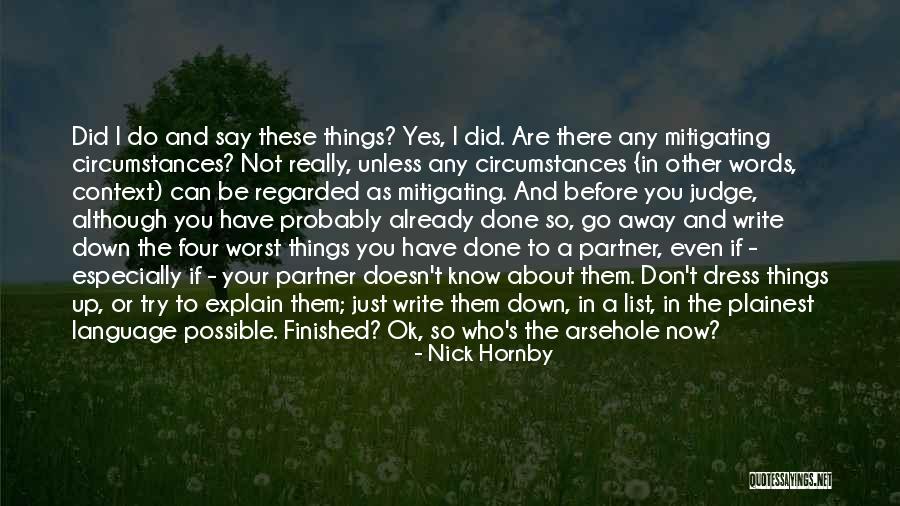 Things To Do List Quotes By Nick Hornby Things To Do List Quotes By Nick Hornby