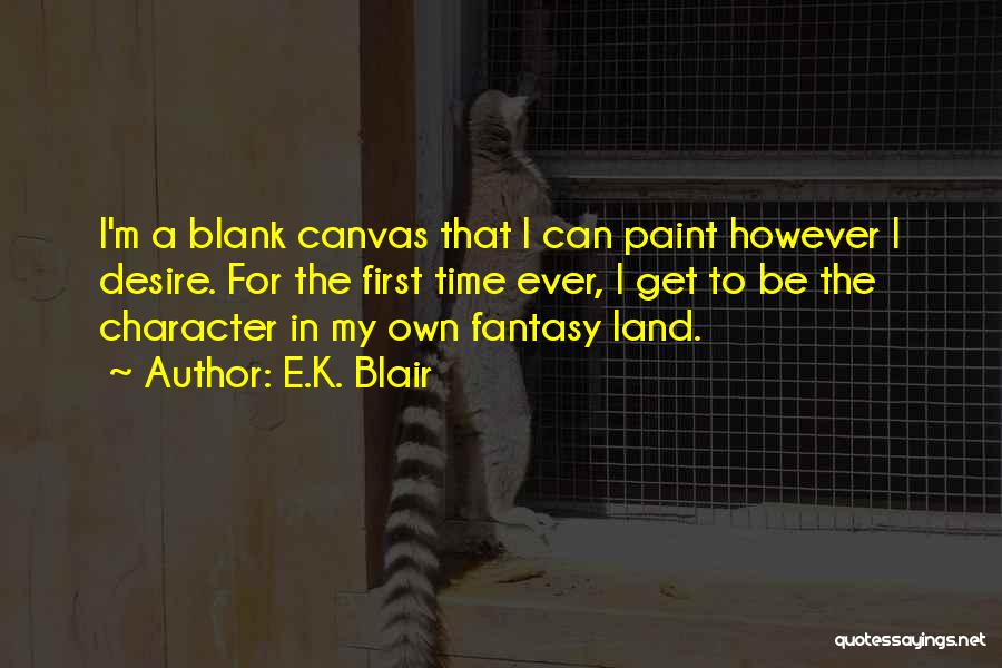 Things To Paint On A Canvas Quotes By E.K. Blair