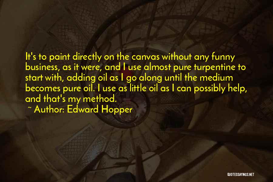 Things To Paint On A Canvas Quotes By Edward Hopper