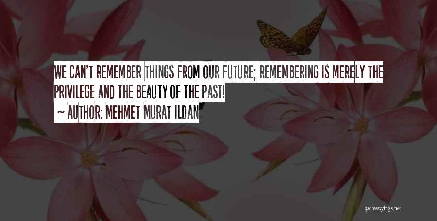 Things We Remember Quotes By Mehmet Murat Ildan