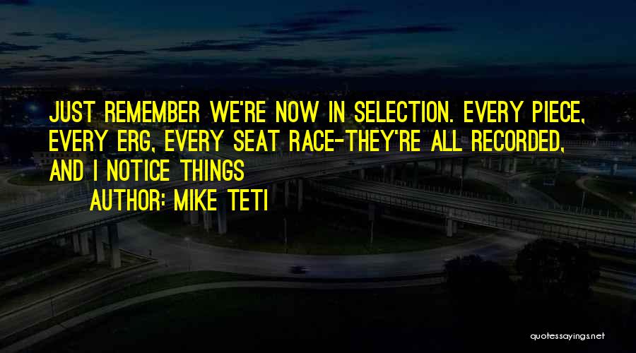 Things We Remember Quotes By Mike Teti