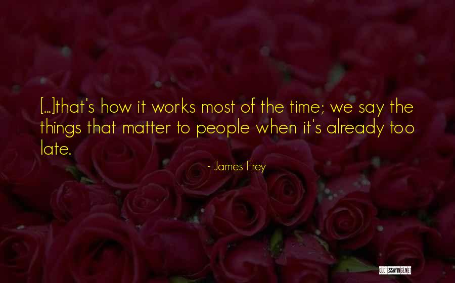 Things We Say Quotes By James Frey Things We Say Quotes By James Frey