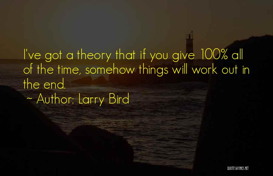 Things Will All Work Out Quotes By Larry Bird