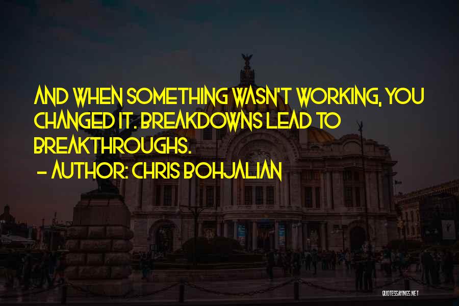 Things Working Themselves Out Quotes By Chris Bohjalian