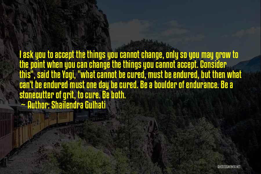 Things You Cannot Change Quotes By Shailendra Gulhati