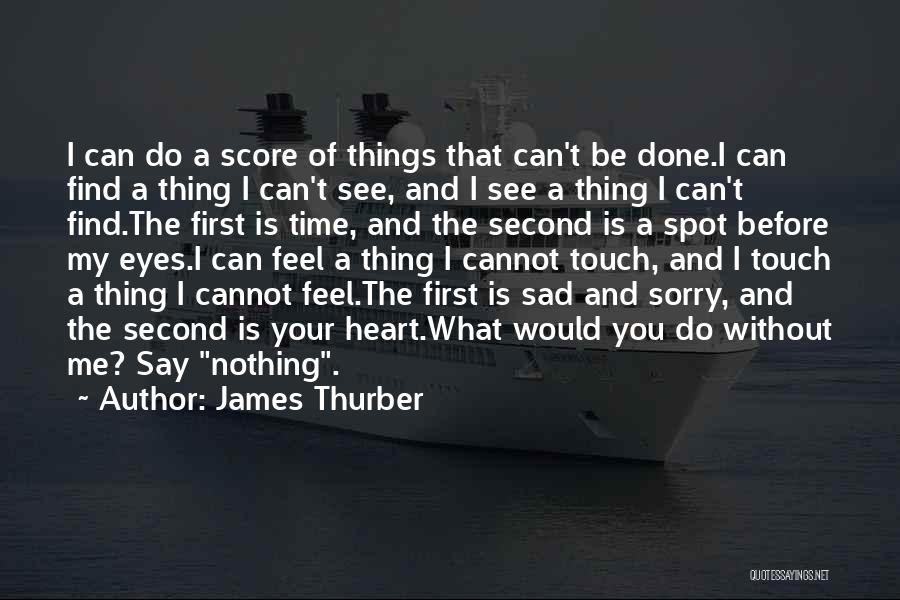 Things You Cannot See Quotes By James Thurber