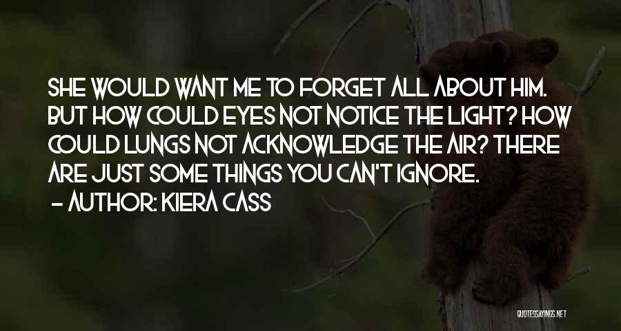 Things You Can't Forget Quotes By Kiera Cass