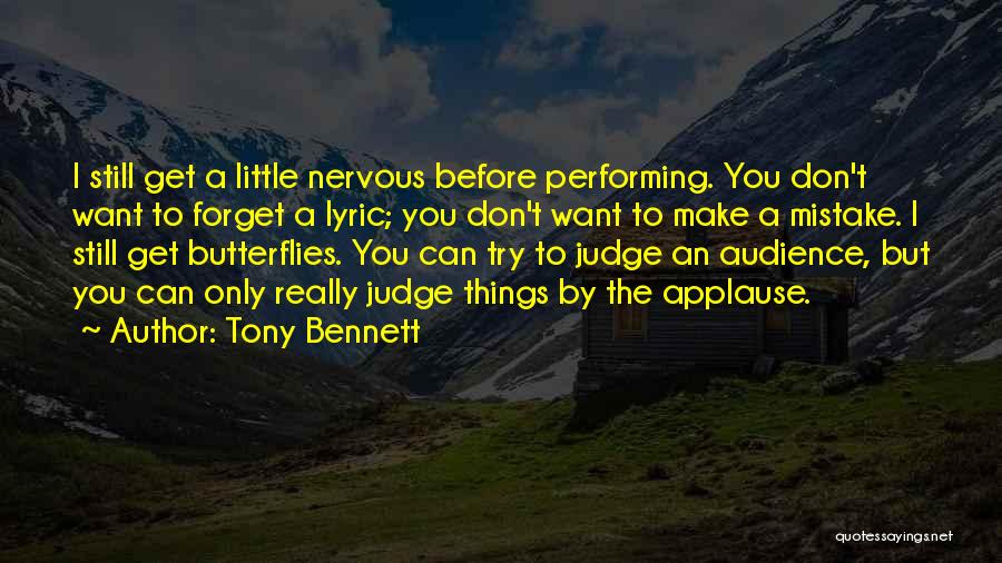 Things You Can't Forget Quotes By Tony Bennett