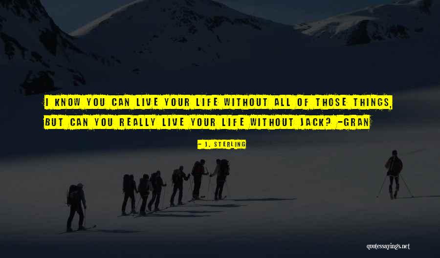 Things You Can't Live Without Quotes By J. Sterling Things You Can't Live Without Quotes By J. Sterling