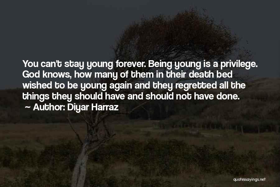 Things You Should Have Done Quotes By Diyar Harraz