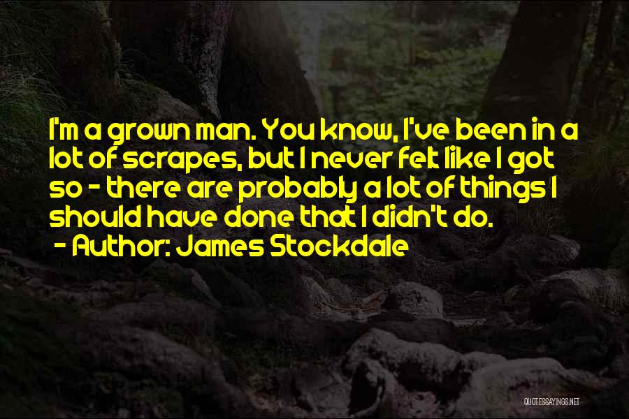 Things You Should Have Done Quotes By James Stockdale