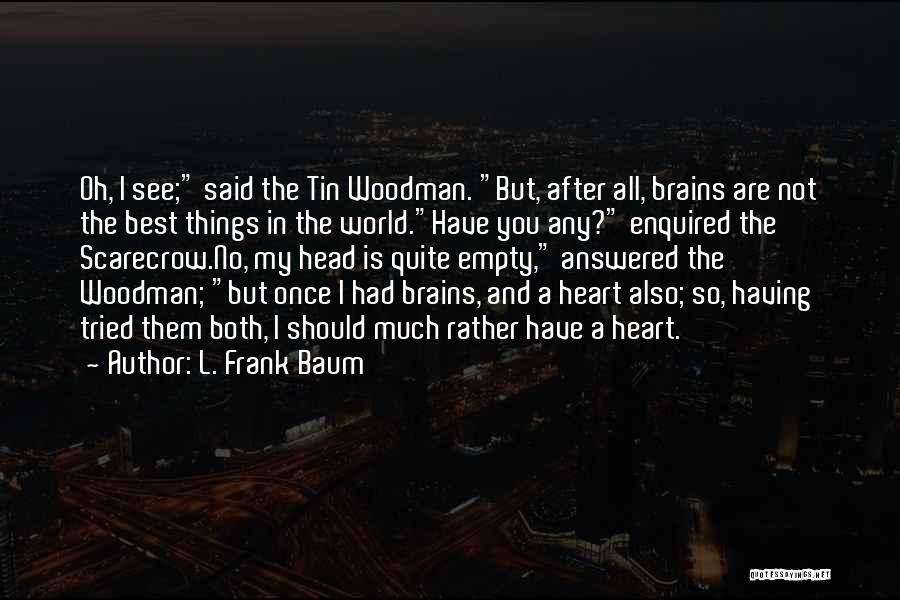 Things You Should Have Said Quotes By L. Frank Baum