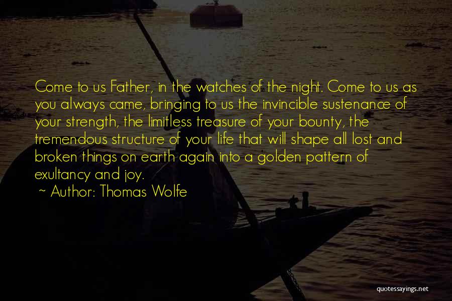 Things You Treasure Quotes By Thomas Wolfe