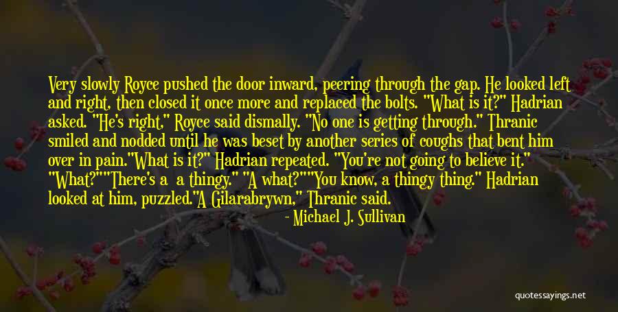 Thingy Thing Quotes By Michael J. Sullivan Thingy Thing Quotes By Michael J. Sullivan