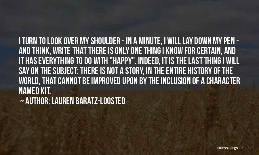 Think A Minute Quotes By Lauren Baratz-Logsted
