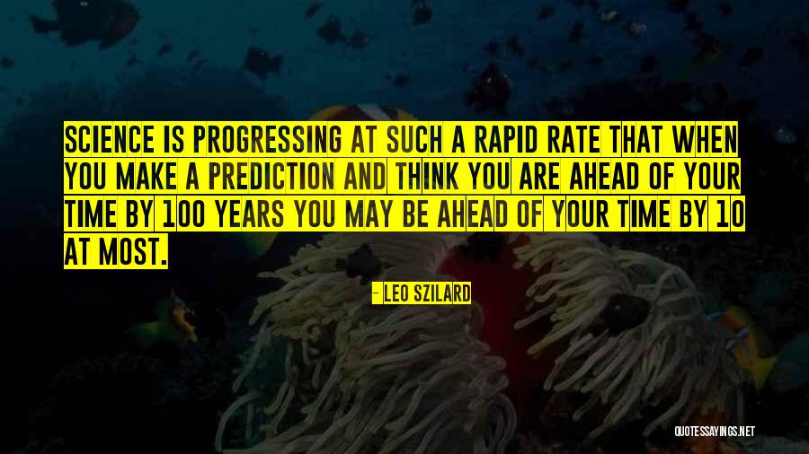 Think Ahead Of Time Quotes By Leo Szilard Think Ahead Of Time Quotes By Leo Szilard