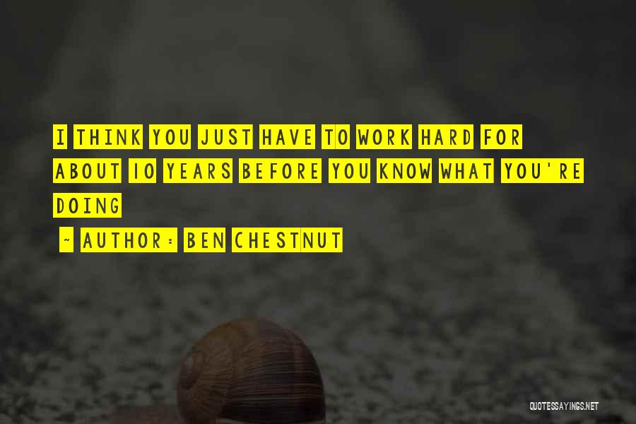 Think Before Doing Quotes By Ben Chestnut
