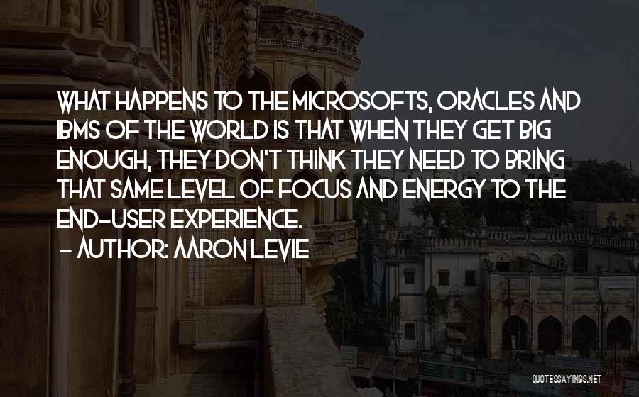 Think Big Get Big Quotes By Aaron Levie