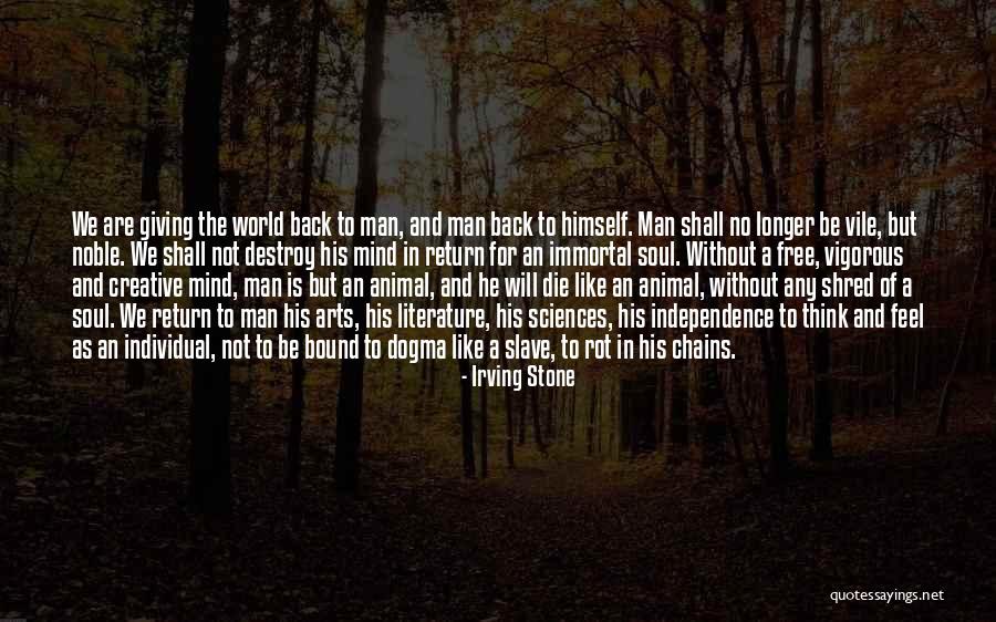 Think Creative Quotes By Irving Stone Think Creative Quotes By Irving Stone