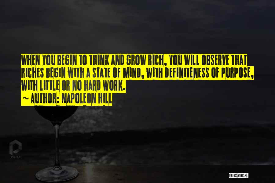 Think Grow Rich Quotes By Napoleon Hill