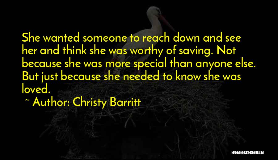 Think Of Someone Special Quotes By Christy Barritt