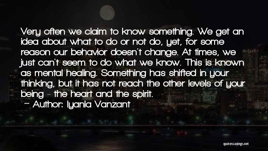 Thinking About Change Quotes By Iyanla Vanzant