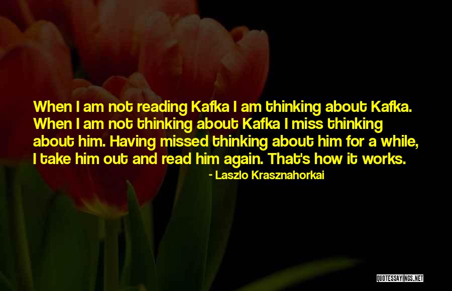 Thinking About Him Quotes By Laszlo Krasznahorkai