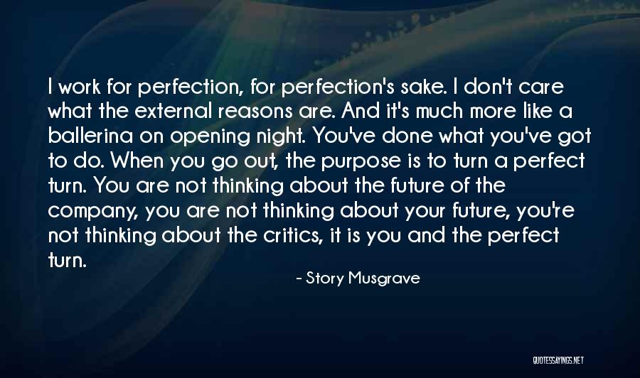 Thinking About Your Future Quotes By Story Musgrave