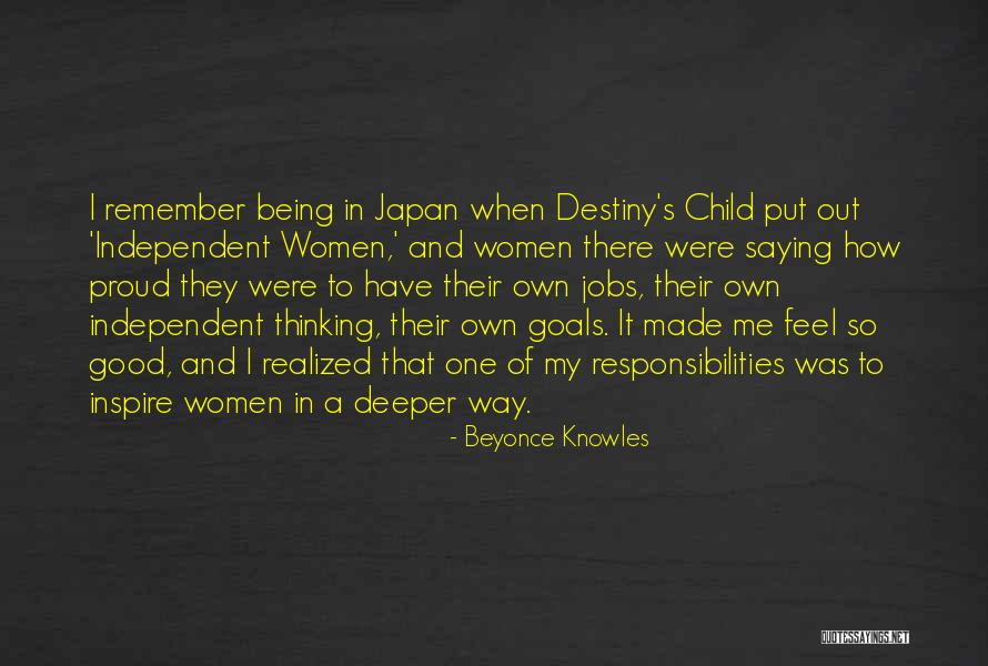 Thinking And Destiny Quotes By Beyonce Knowles Thinking And Destiny Quotes By Beyonce Knowles