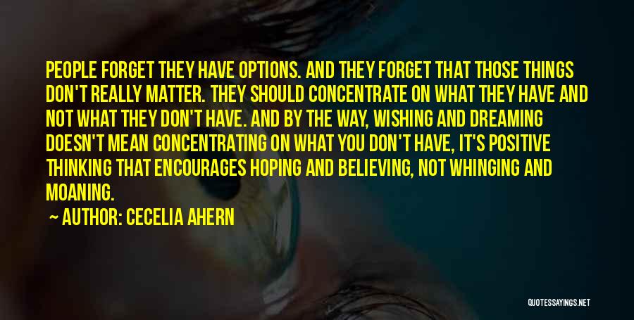 Thinking And Dreaming Quotes By Cecelia Ahern