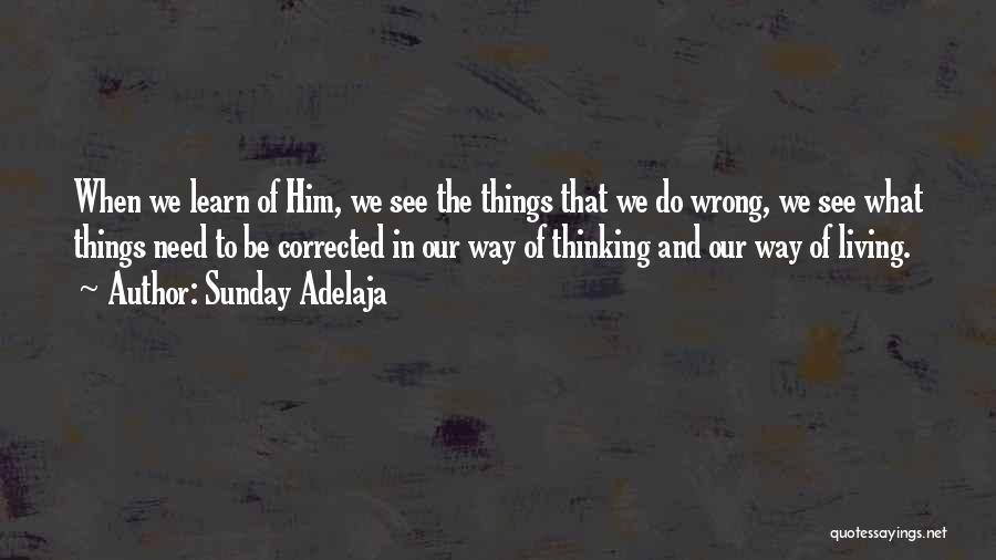 Thinking And Learning Quotes By Sunday Adelaja