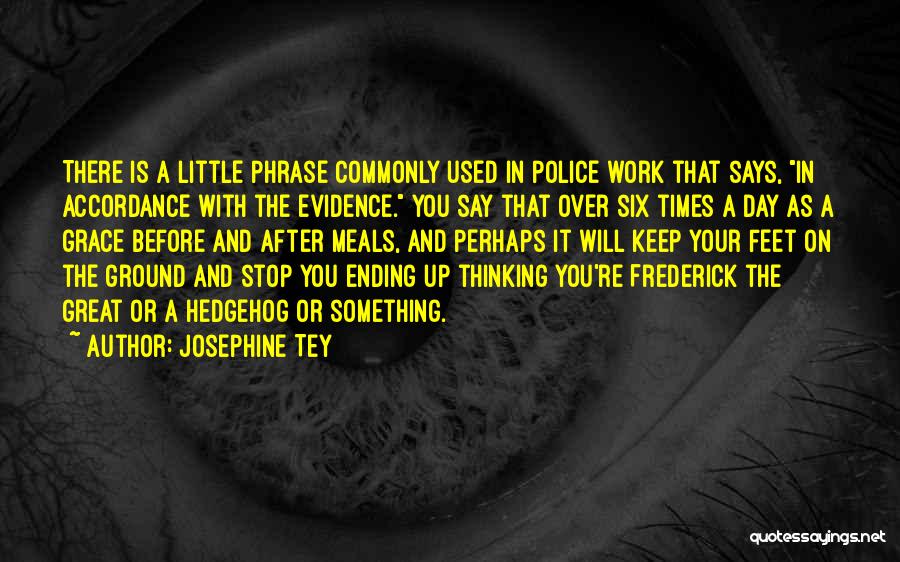 Thinking Before You Say Something Quotes By Josephine Tey