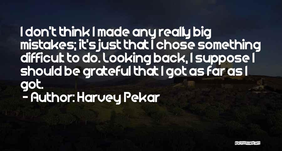 Thinking Big Quotes By Harvey Pekar