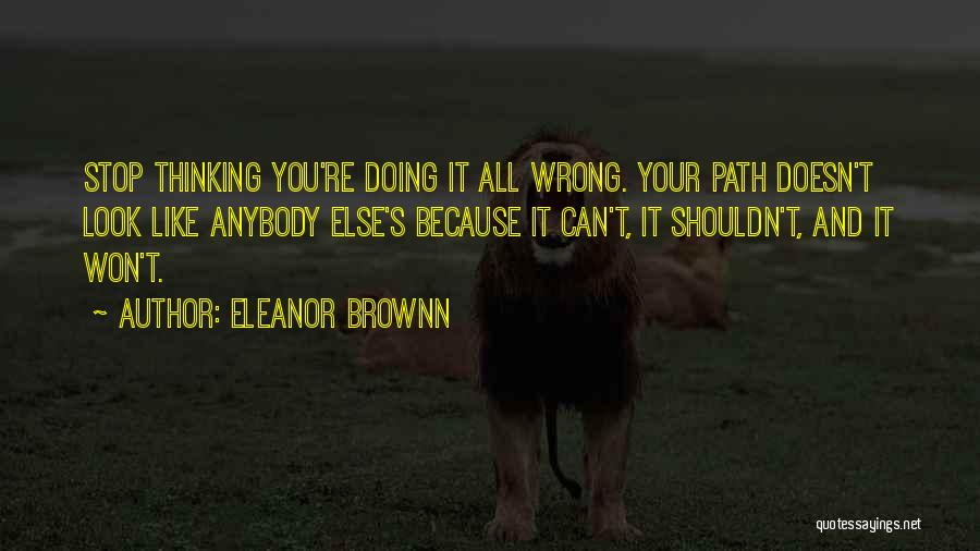 Thinking Image Quotes By Eleanor Brownn