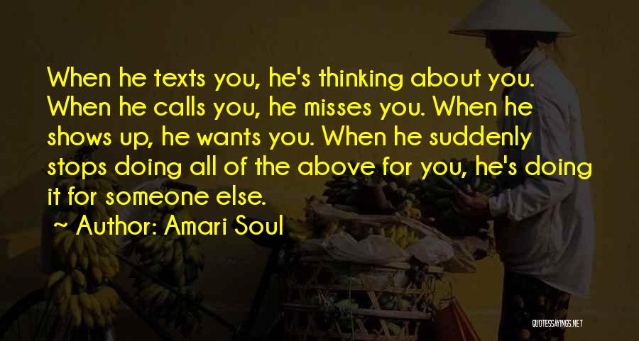 Thinking Of All Of You Quotes By Amari Soul
